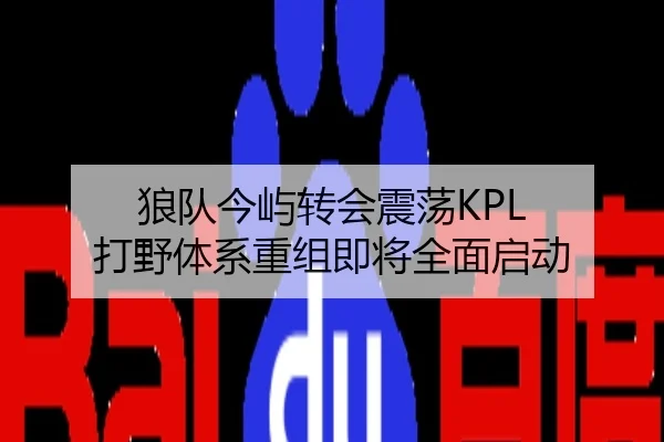 狼队今屿转会震荡KPL 打野体系重组即将全面启动